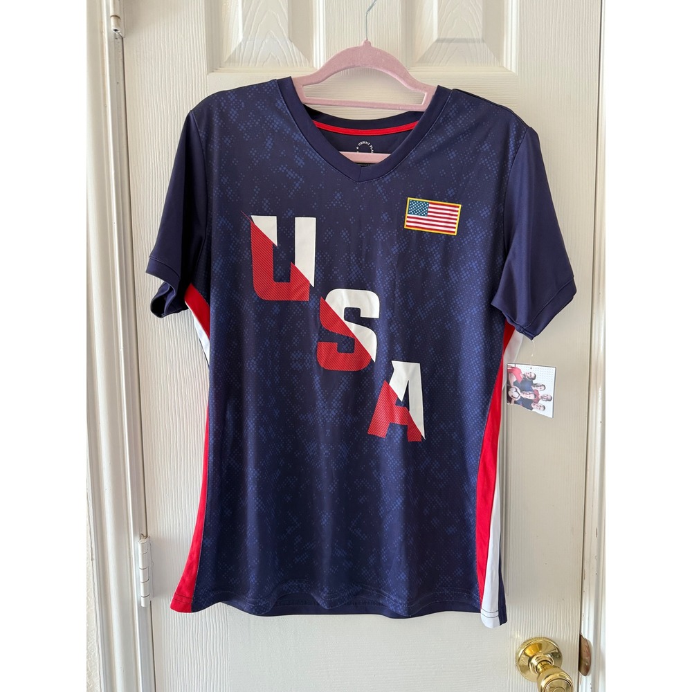 USWNT Megan Rapinoe #15 Jersey L Navy USA Soccer NWT‎ Licensed Players